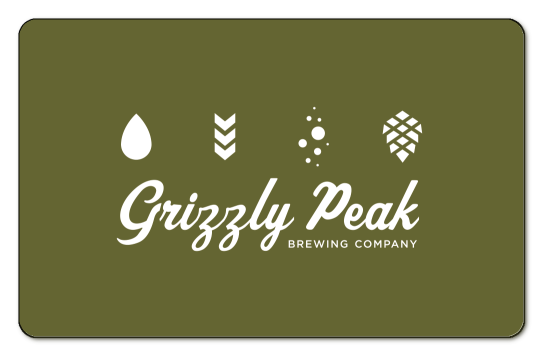 rizzle peak logo on an olive green logo